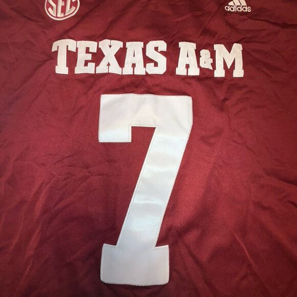 Texas A&M Aggies Jersey Maroon White XXL #7 McGee STITCHED - Picture 4 of 14